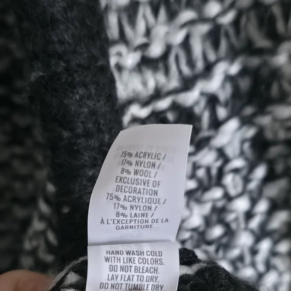 NWOT Aerie Heather Charcoal Grey Open-front Cardigan/ Poncho OS - Picture 9 of 9